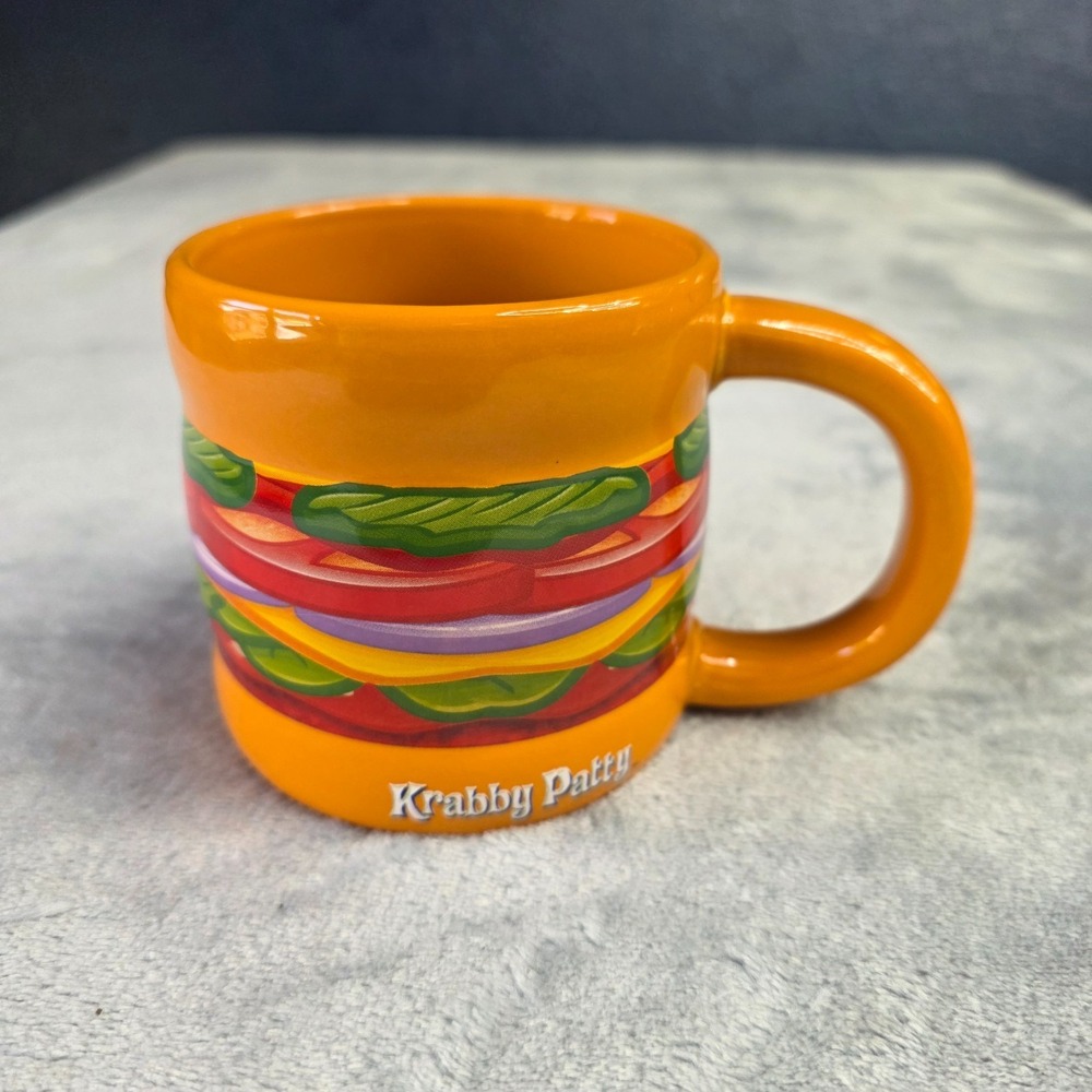 SpongeBob SquarePants Krabby Patty Burger Coffee Mug Cup